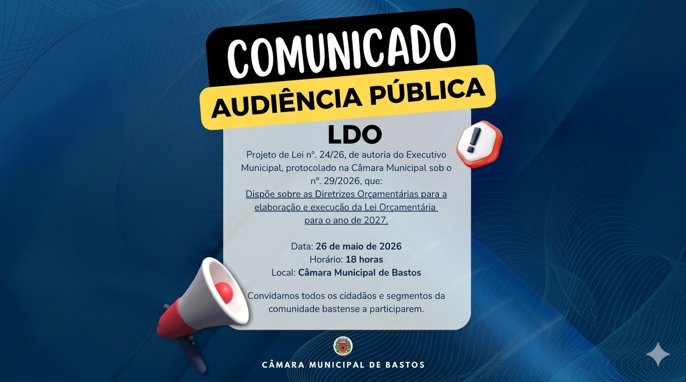 AUDIÊNCIA PÚBLICA - LDO